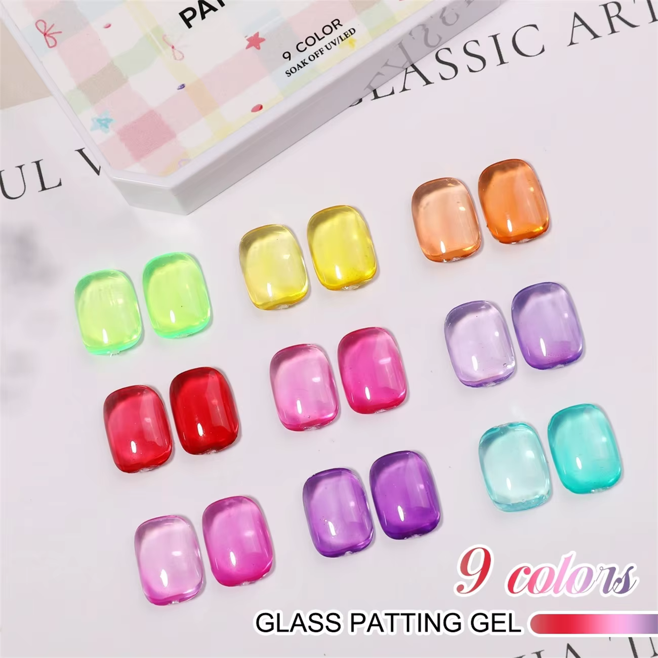 1 pièce Gel de modelage en verre solide couleur bonbon