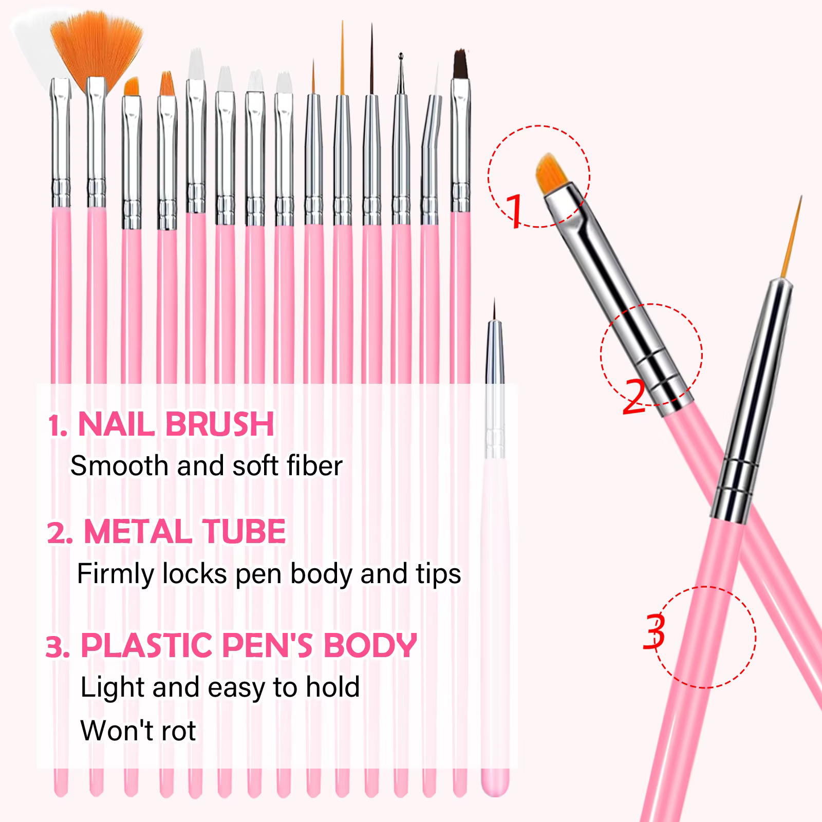 Palette de pinceaux pour Nail Art