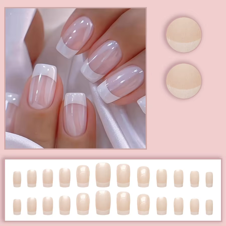 Faux ongles courts et moyens pour femmes et filles