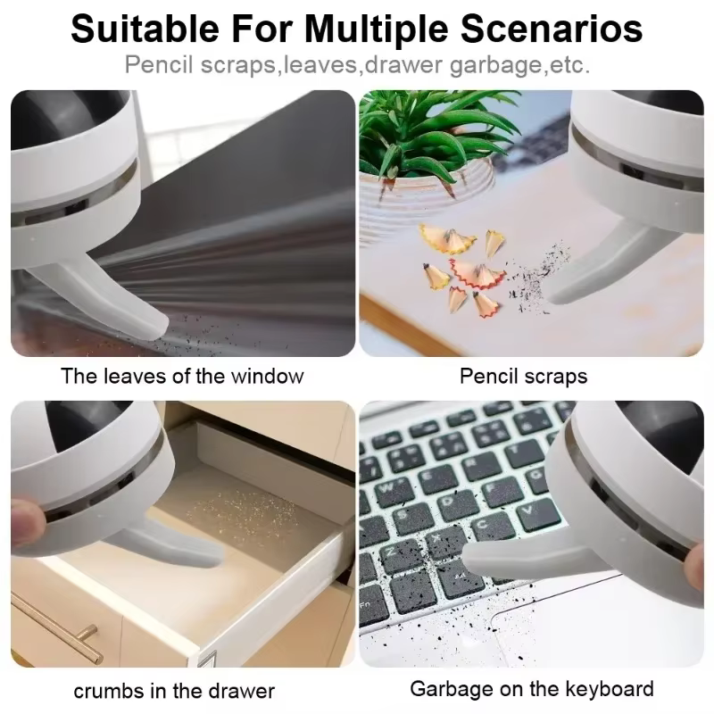 Mini aspirateur Portable pour Table de bureau, aspirateur de poussière, USB, balayeuse de Table, crayon à cheveux, miettes, outil de nettoyage