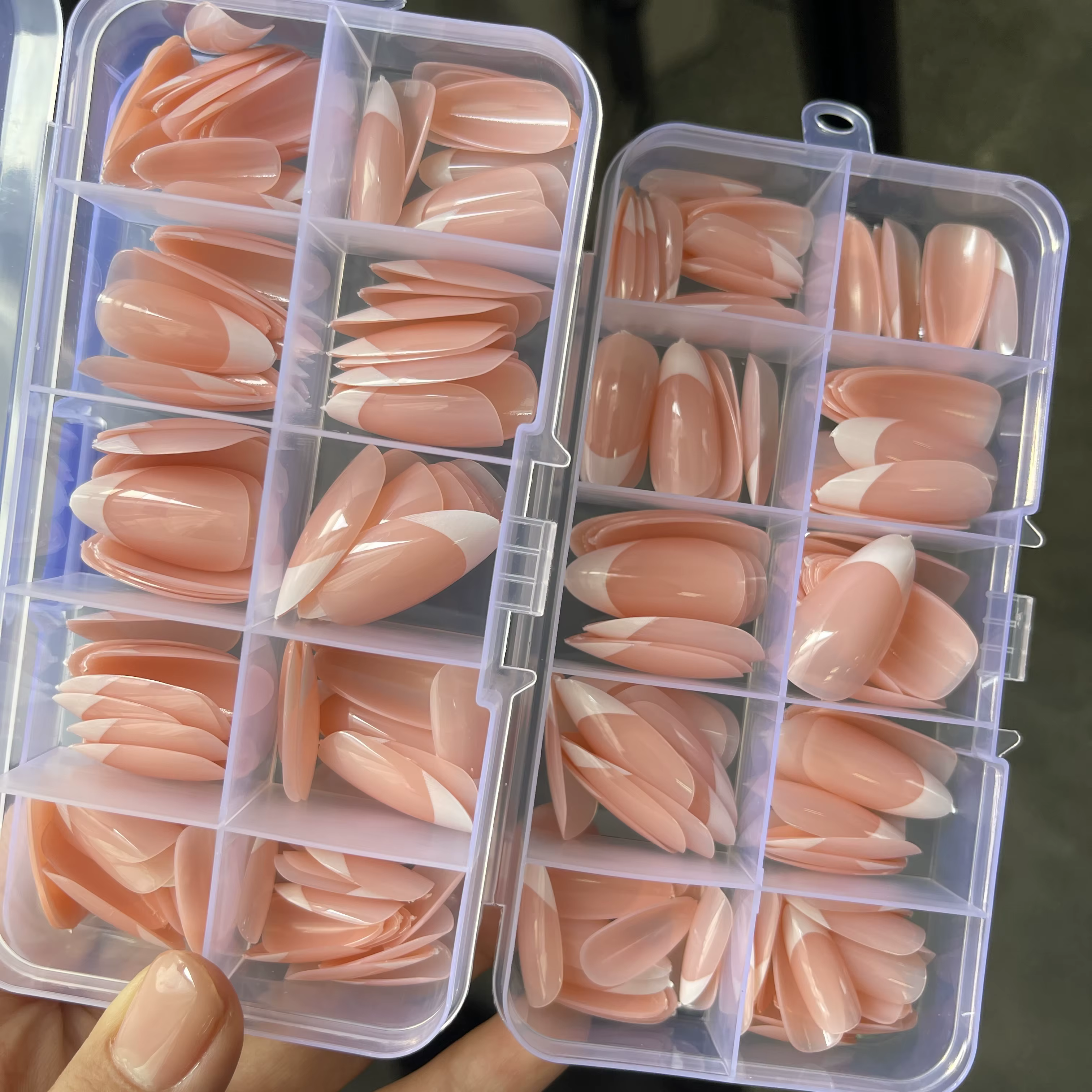 120 faux ongles amande moyenne