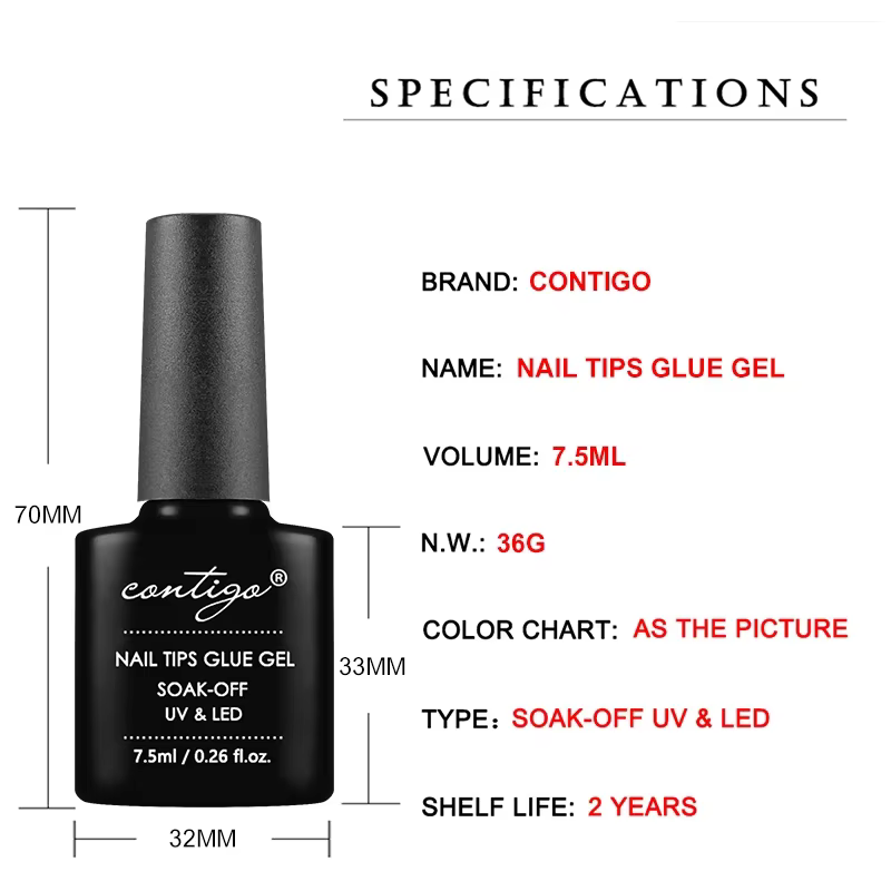 CONTIGO Colle Gel pour Ongles 7