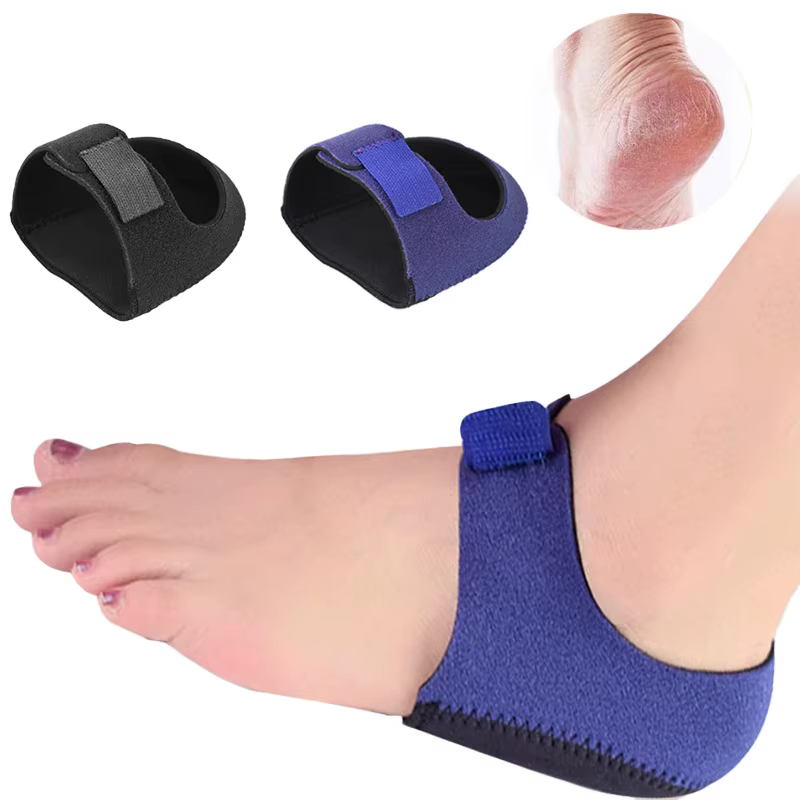 Protecteurs de talon/chaussettes de soin des pieds Gel fasciite plantaire bonnets de pied Support pour douleur talon éperon fissuré pour coussin coussinets antidérapants