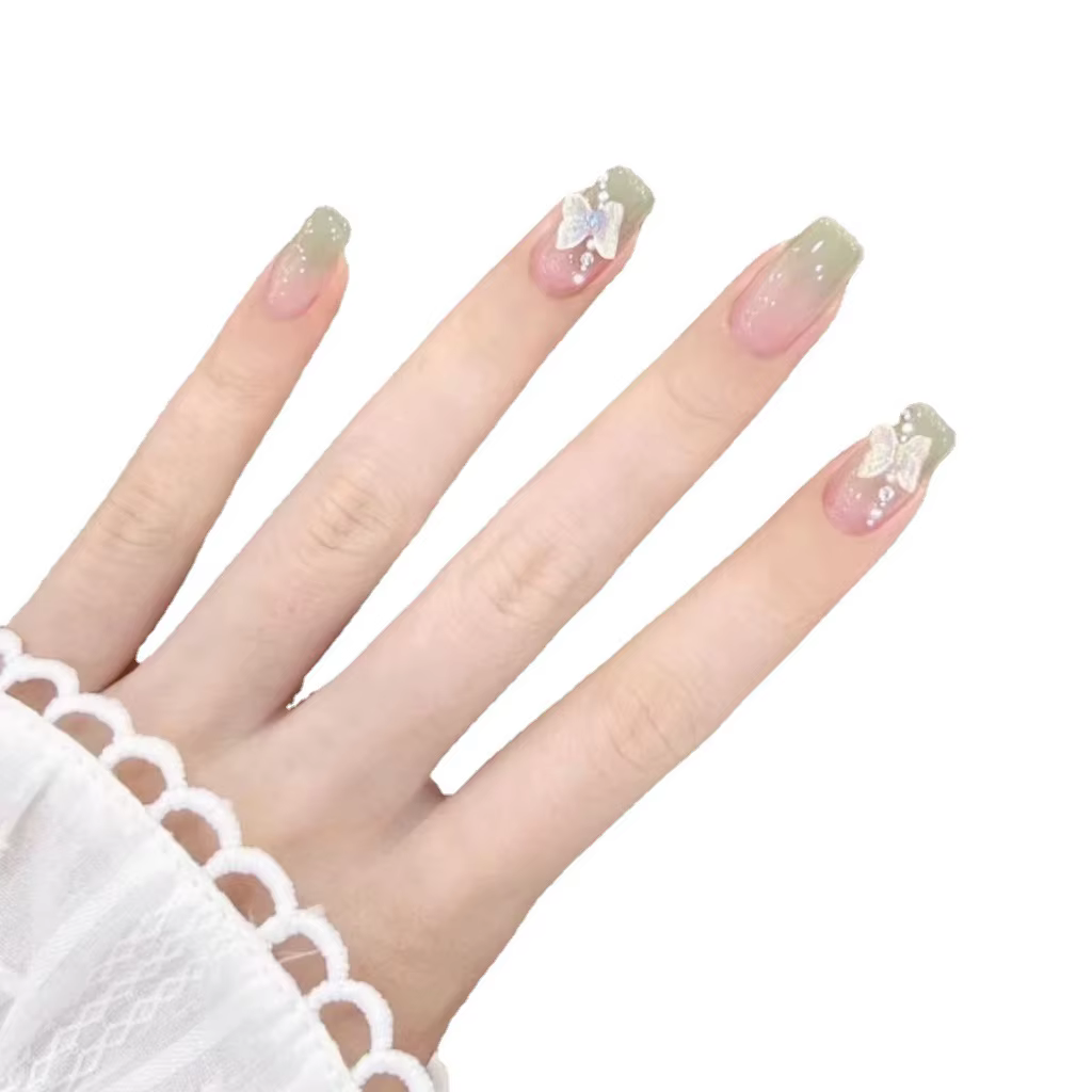 Faux ongles d'été frais faits main