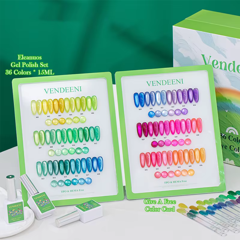 Ensemble de vernis à ongles en gel magnétique fluorescent 3D effet œil de chat
