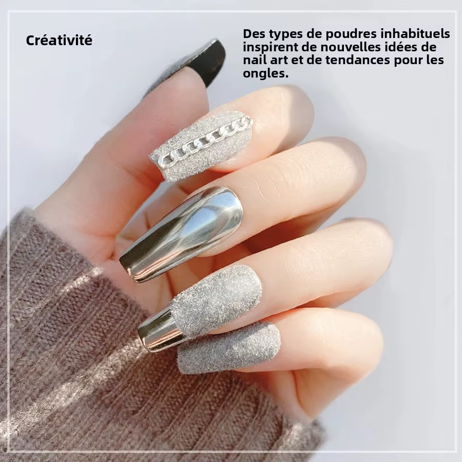 Poudre de velours pour nail art