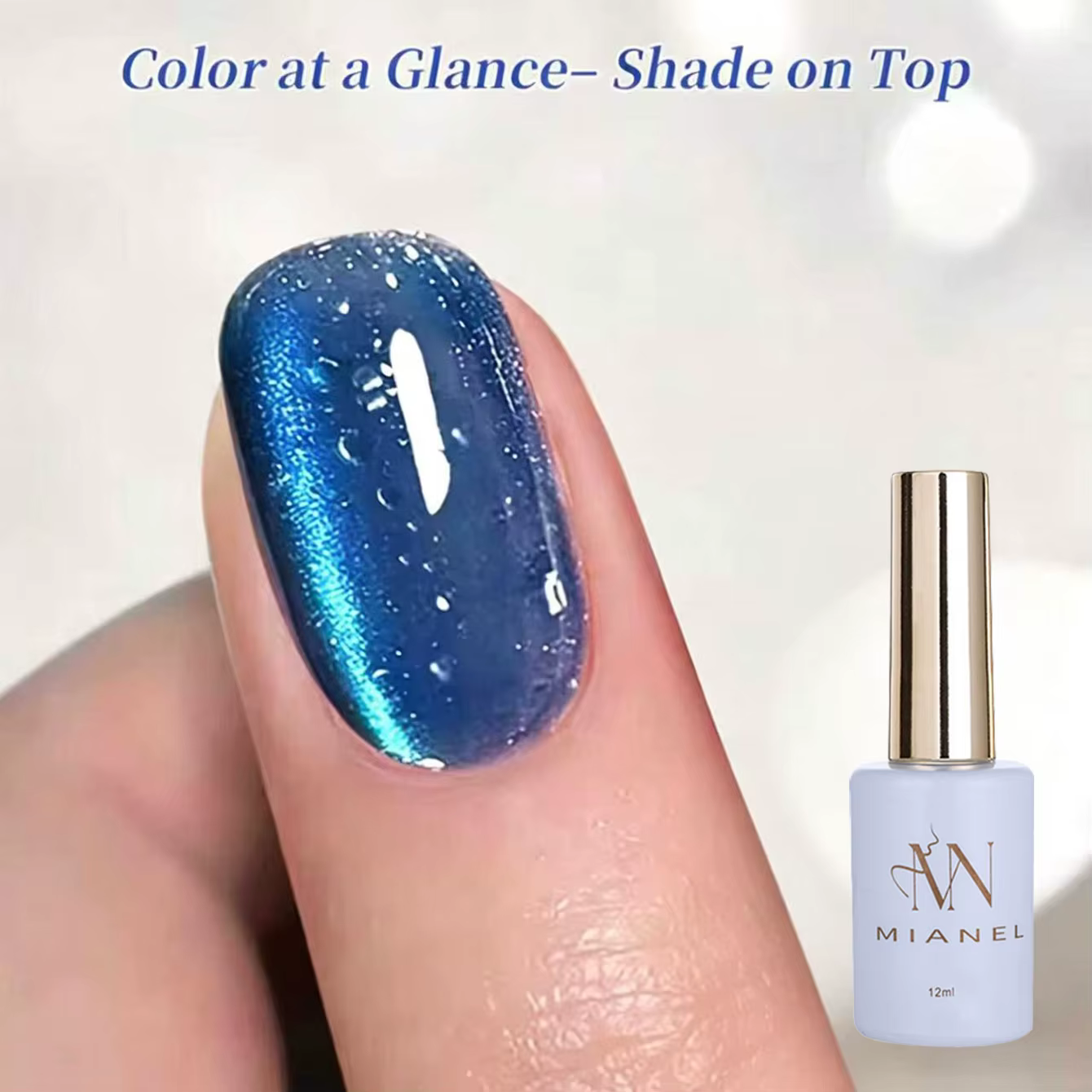 MIANEL 12ML 2026 Nouveau Gel Polish Magnétique Effet Œil de Chat Vitalité Bulle d'Eau Populaire Gel