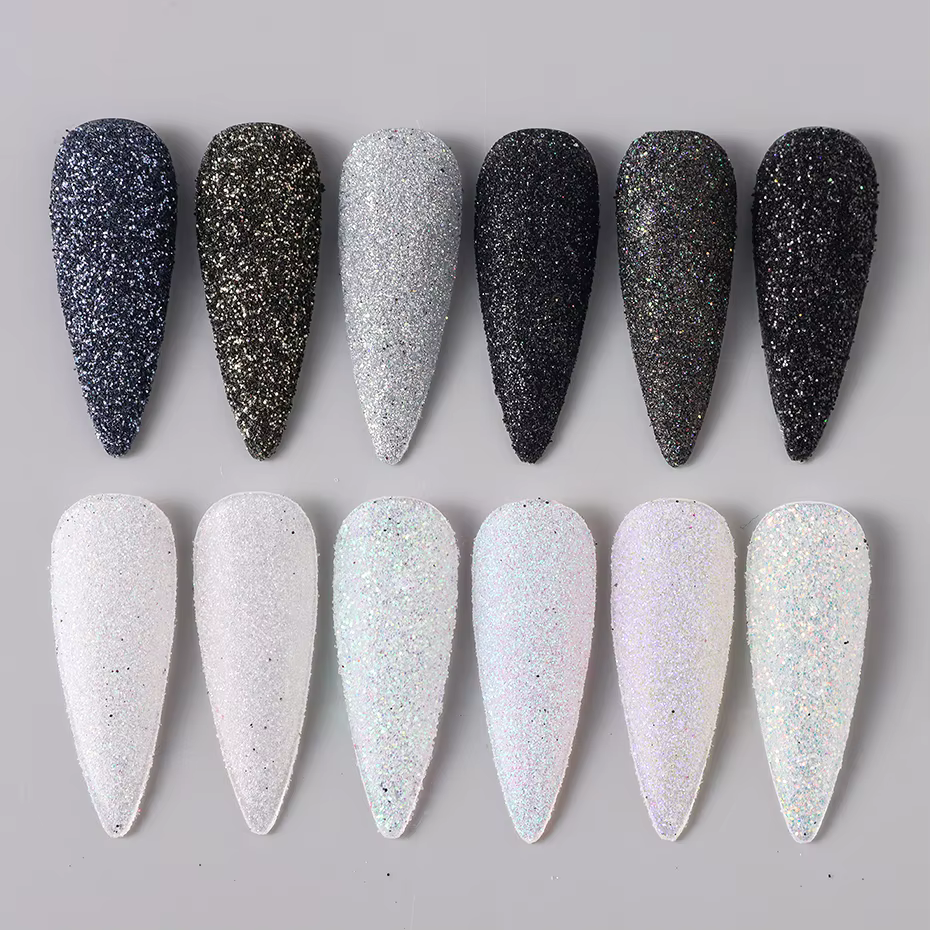 Poudre à paillettes pour ongles