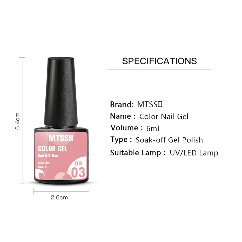 Kits de vernis à ongles Gel de couleur unie