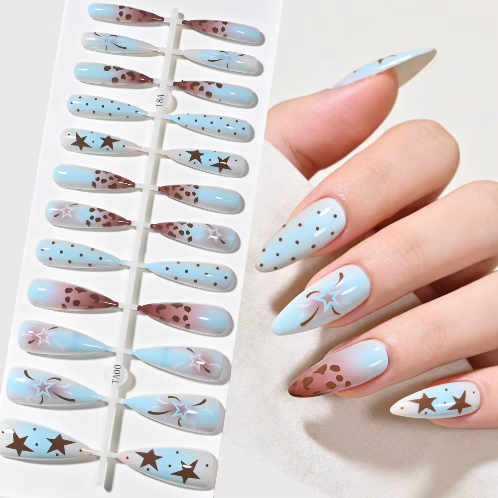 120 faux ongles en gel souple