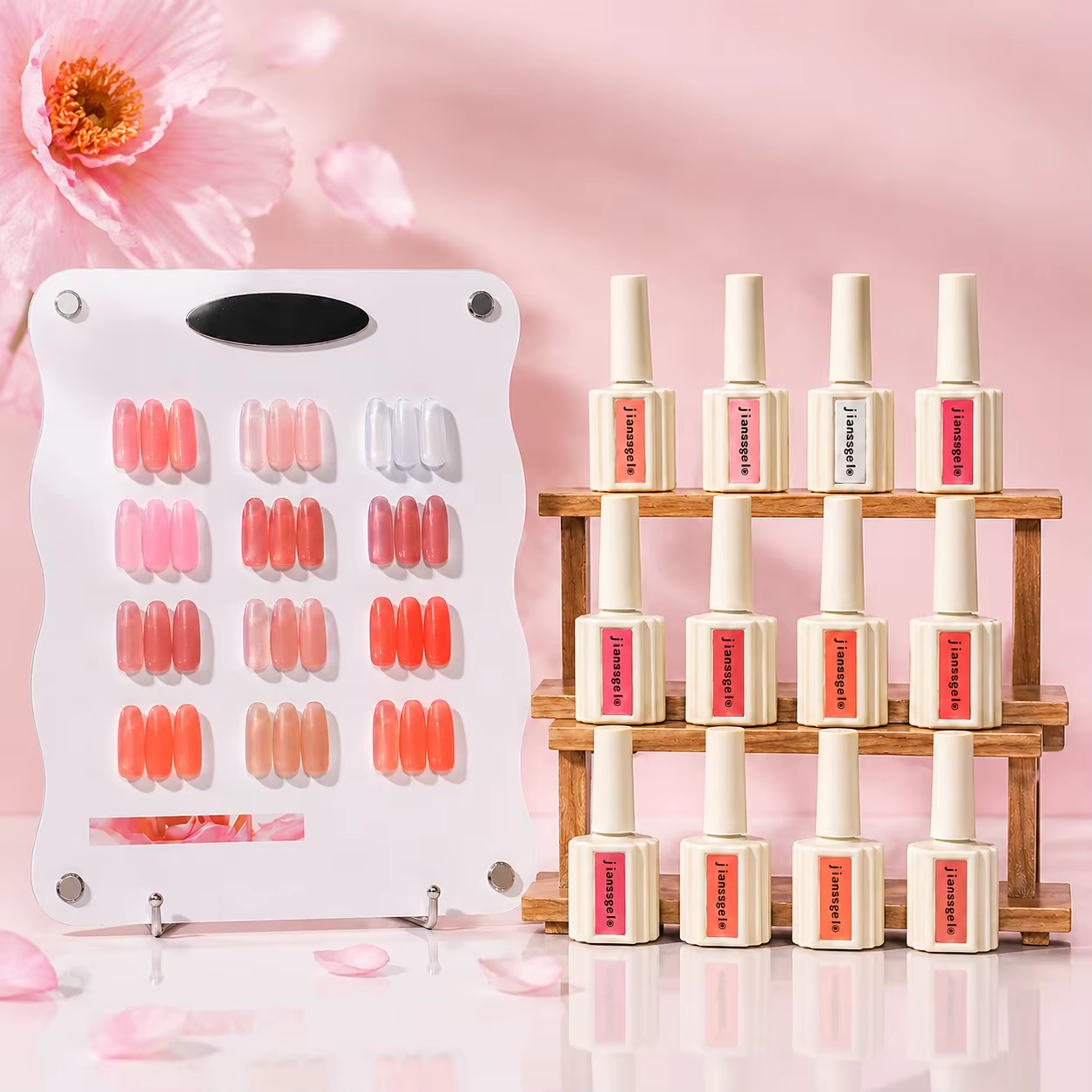 Lot de 12 vernis à ongles gel semi-permanents effet œil de chat