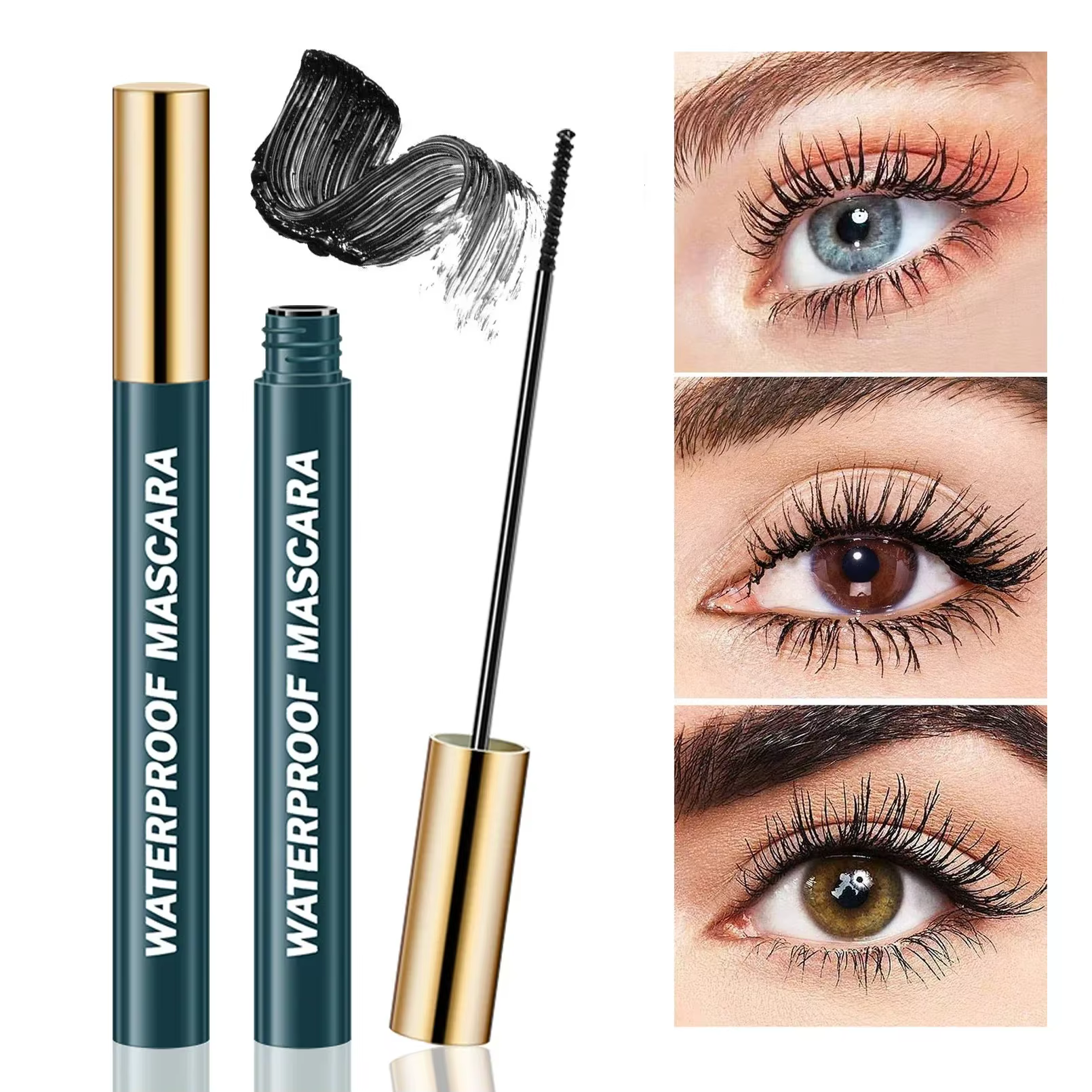 Mascara 4D, noir, imperméable, ultra long, volumateur, longue durée, anti-taches, festifs parfaits et occasions spéciales
