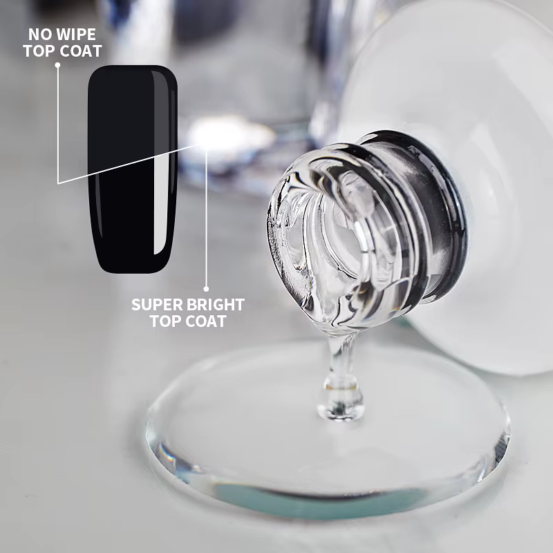 AWStorG 15ML Super couche de finition vernis Gel pour Nail Art Semi Permanent tremper sans essuyer