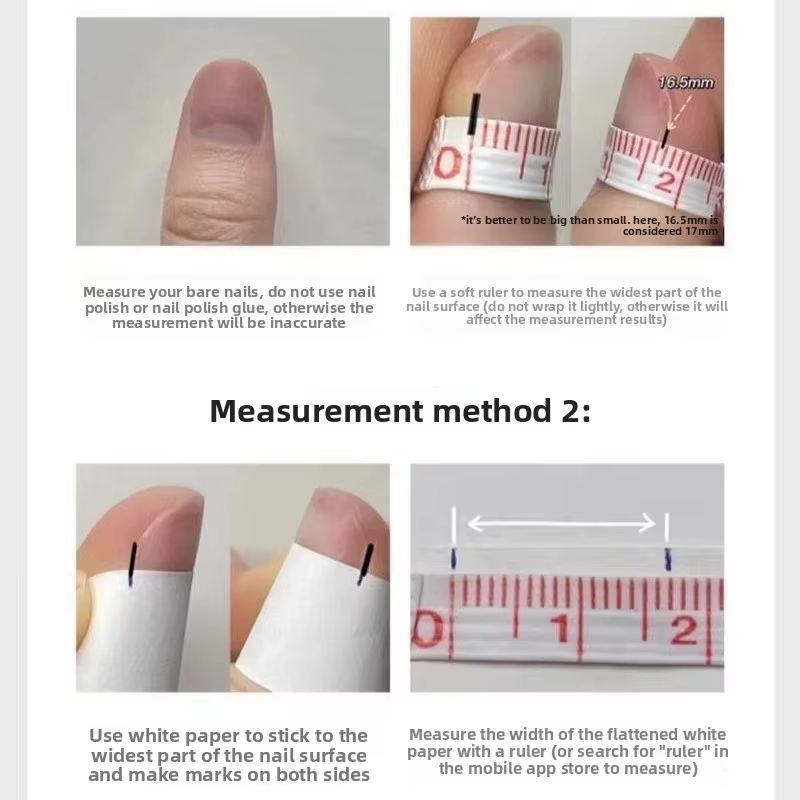 Faux ongles à presser faits main