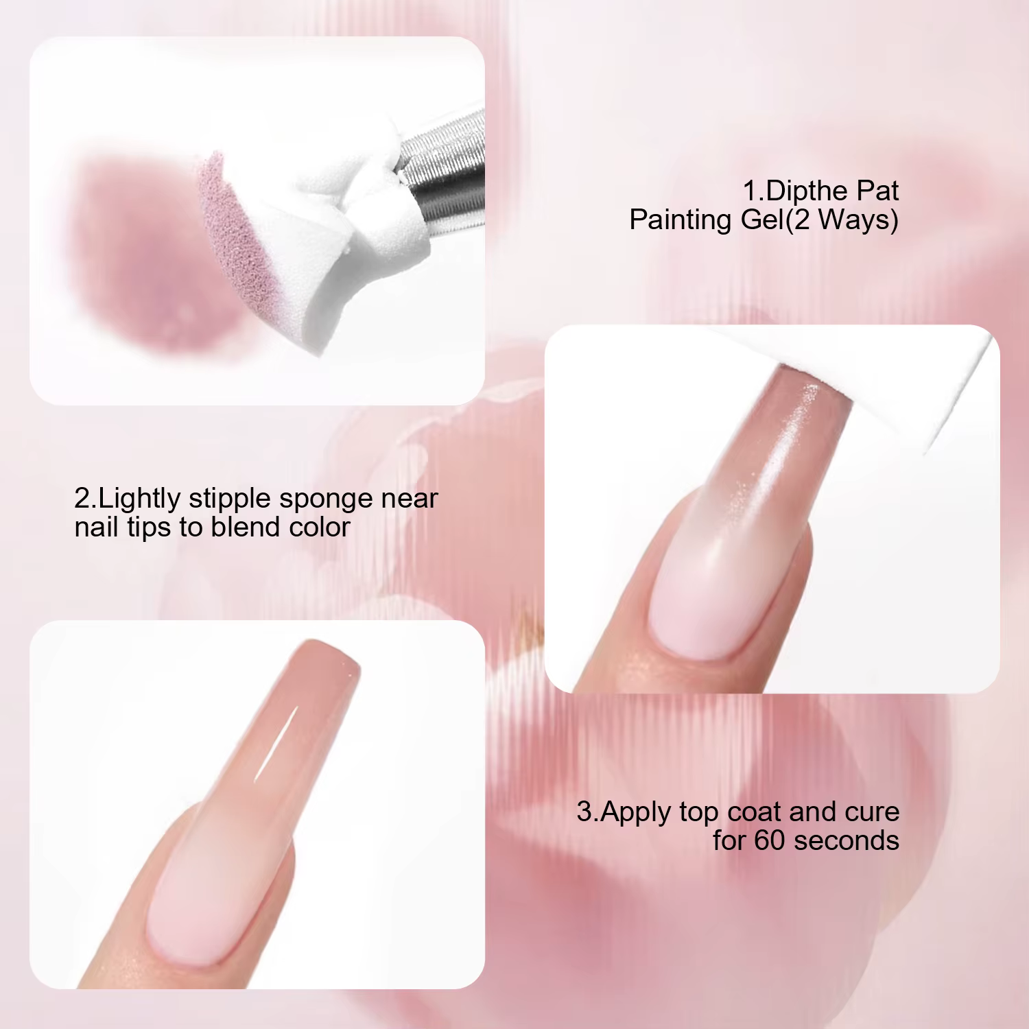 LIMEGIRL Gel de Peinture Dégradé 24 Couleurs Sans Rinçage pour Nail Art