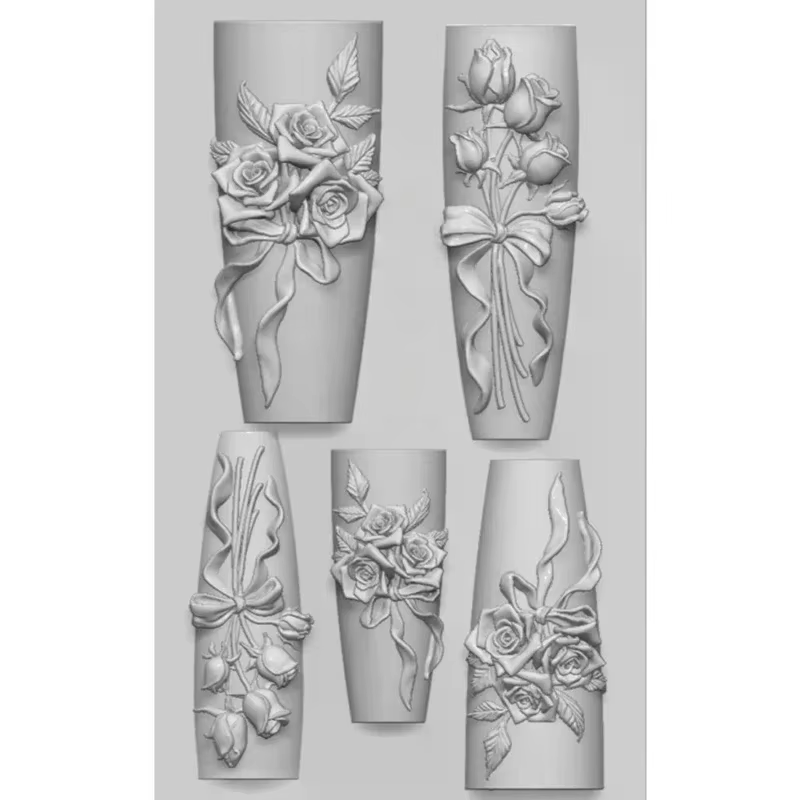 Moule 3D en forme de Relief en Silicone pour ongles