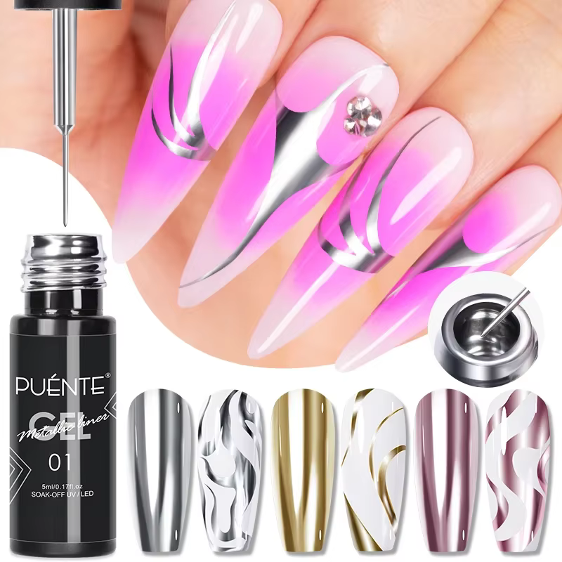 Vernis Gel de revêtement de peinture métallique argenté doré