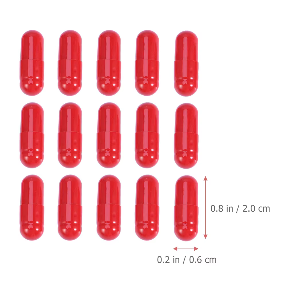 Capsules de Faux Sang Effrayantes, Accessoires de Maquillage d'Halloween, 50 Pièces