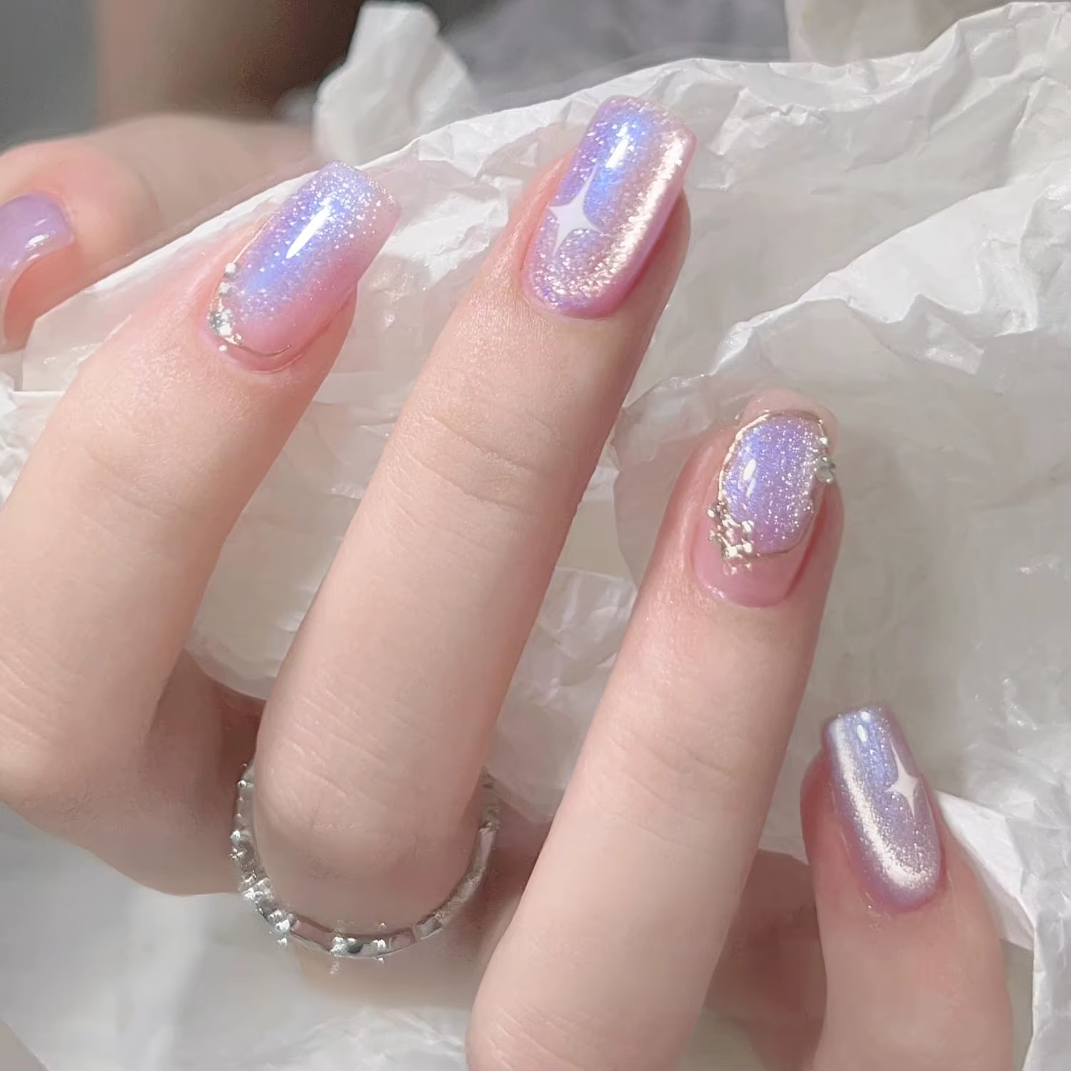 10ml Aurora violet oeil de chat Gel hiver nord brillant magnétique Gel vernis tremper UV LED Gel