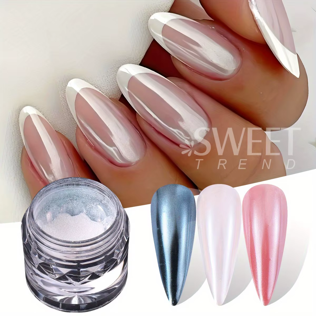Poudre à paillettes pour ongles