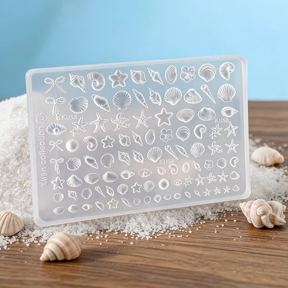Moule en silicone pour nail art sur le thème de la mer
