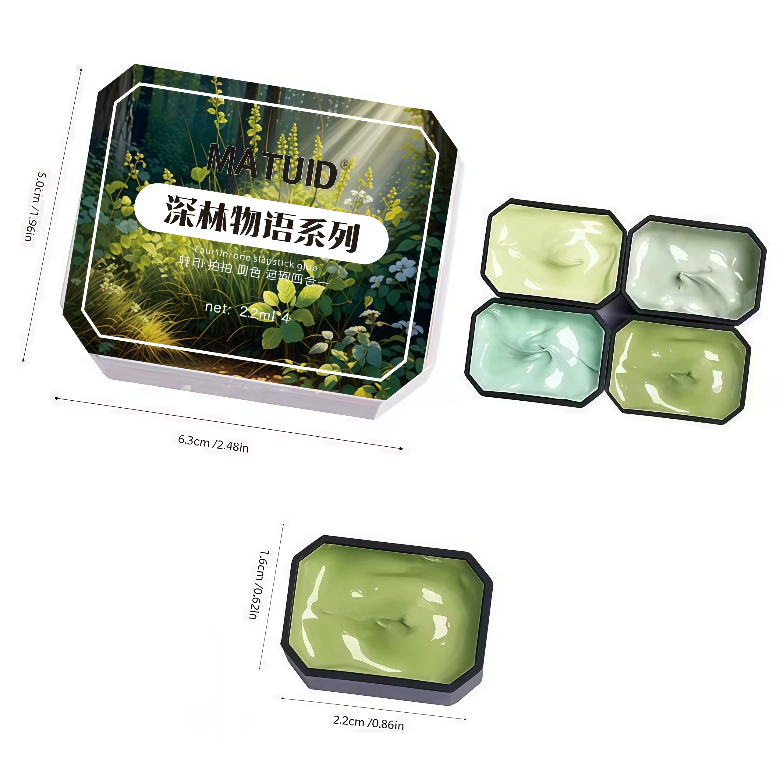 Gel à ongles quatre couleurs pour le printemps et l'été