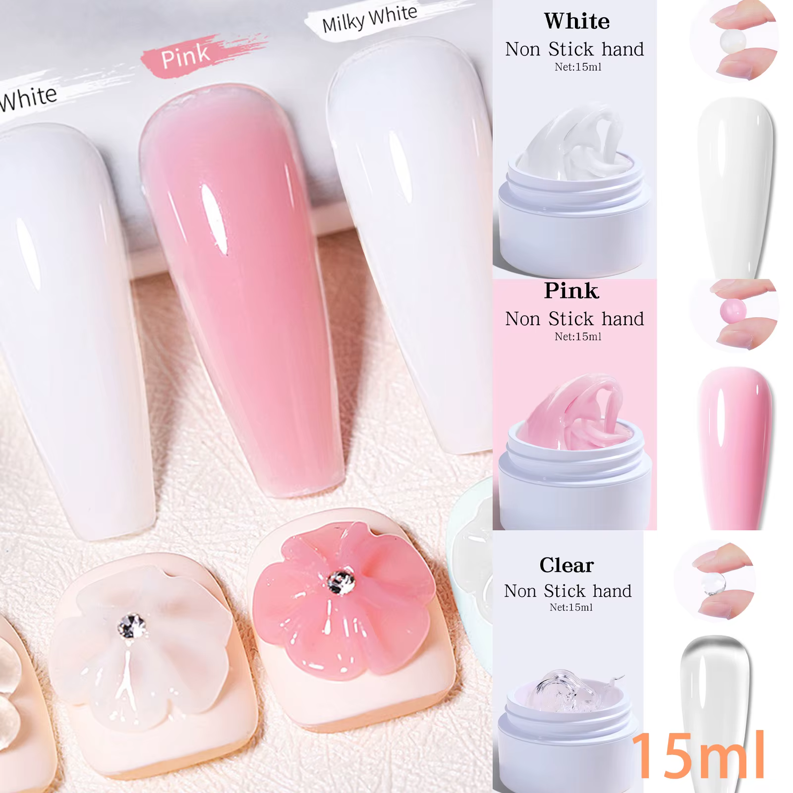 Gel d'extension rapide pour les ongles