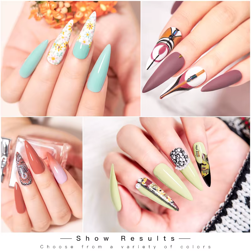 Kits de vernis à ongles Gel de couleur unie