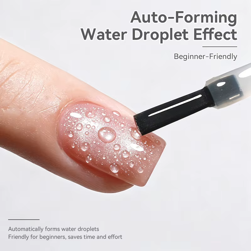 Nouveau 2026 10ml Top Coat Goutte d'Eau Transparent pour Ongles