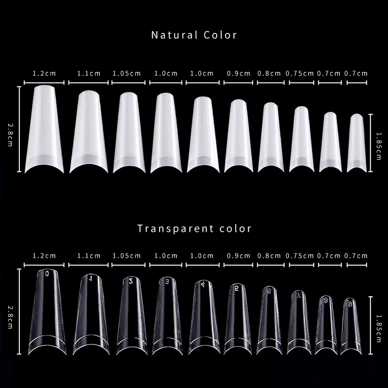 Faux ongles français en denim