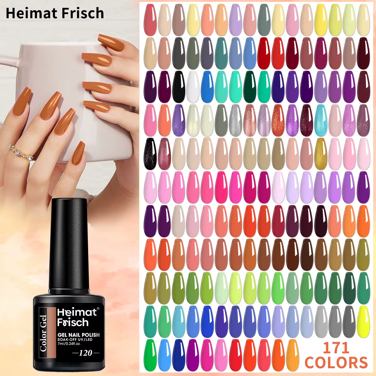 Vernis à ongles gel Heimat Frisch à usage unique 7 ml