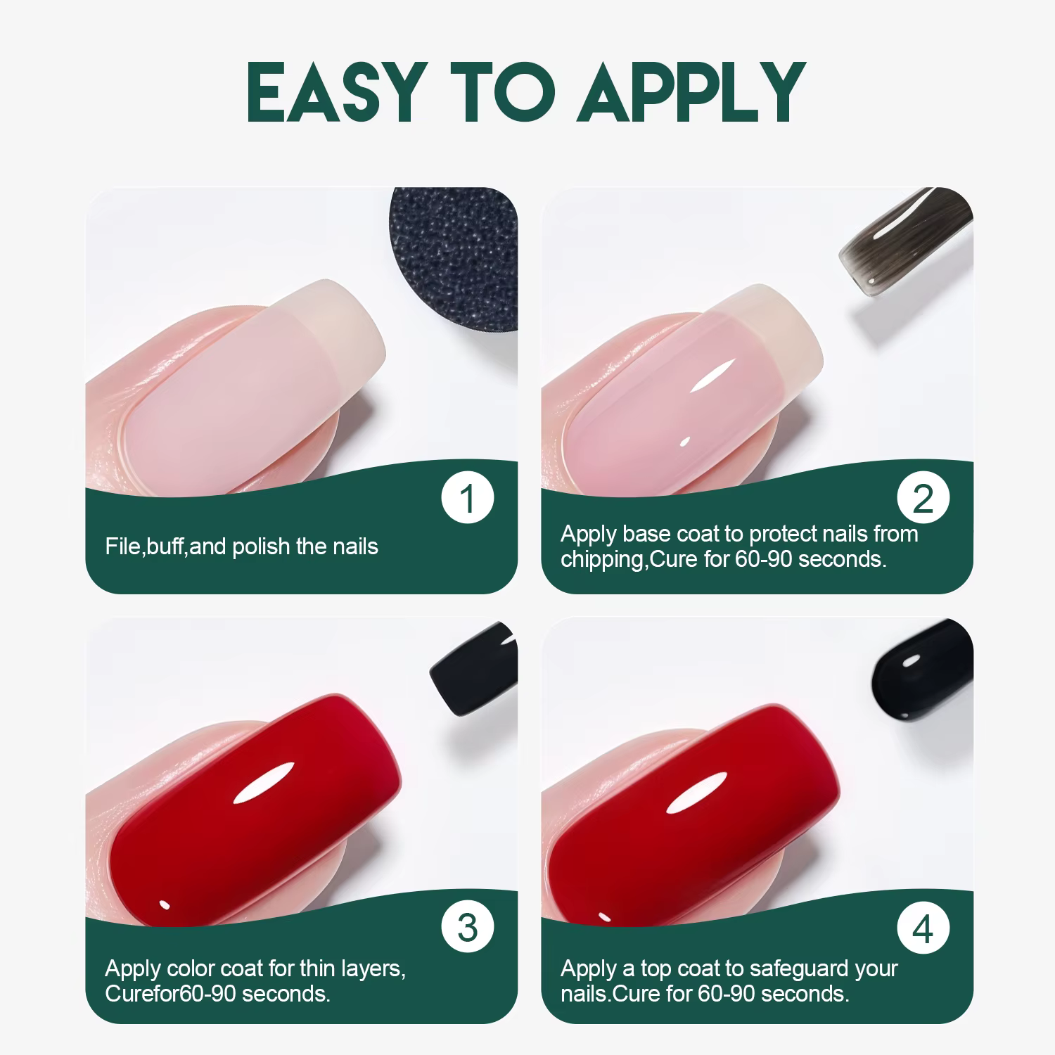 Nailpop couche de Base supérieure Gel HEMA/TPO gratuit professionnel tremper UV/LED durci longue durée Lustre facile manucure Art Kit clair 2 pièces