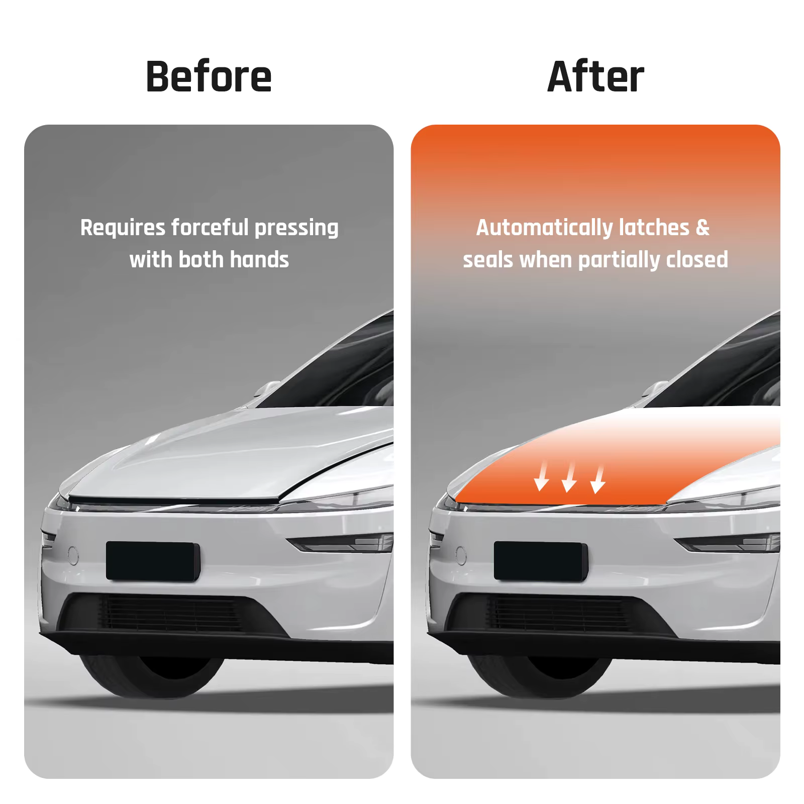 Kit de Coffre Avant Électrique Automatique à Fermeture Douce pour Tesla Model Y Juniper 2025 2026 | Accessoire d'Amélioration de Voiture Intelligente