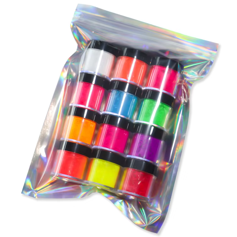 Poudre de Pigment néon fluorescente pour ongles