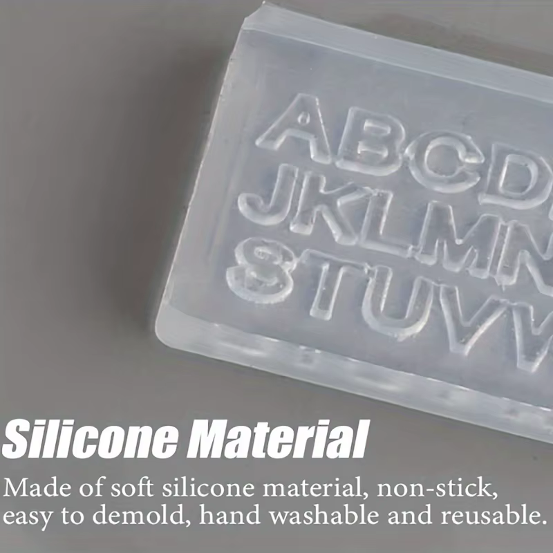 Moule à ongles en silicone avec lettre 3D