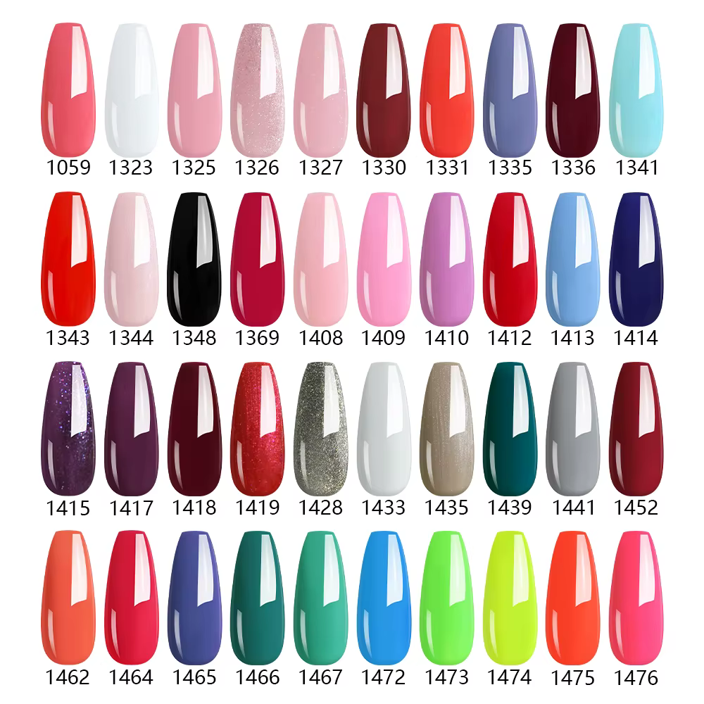 NAILCO 283 couleurs Gel Vernis à ongles Base supérieure