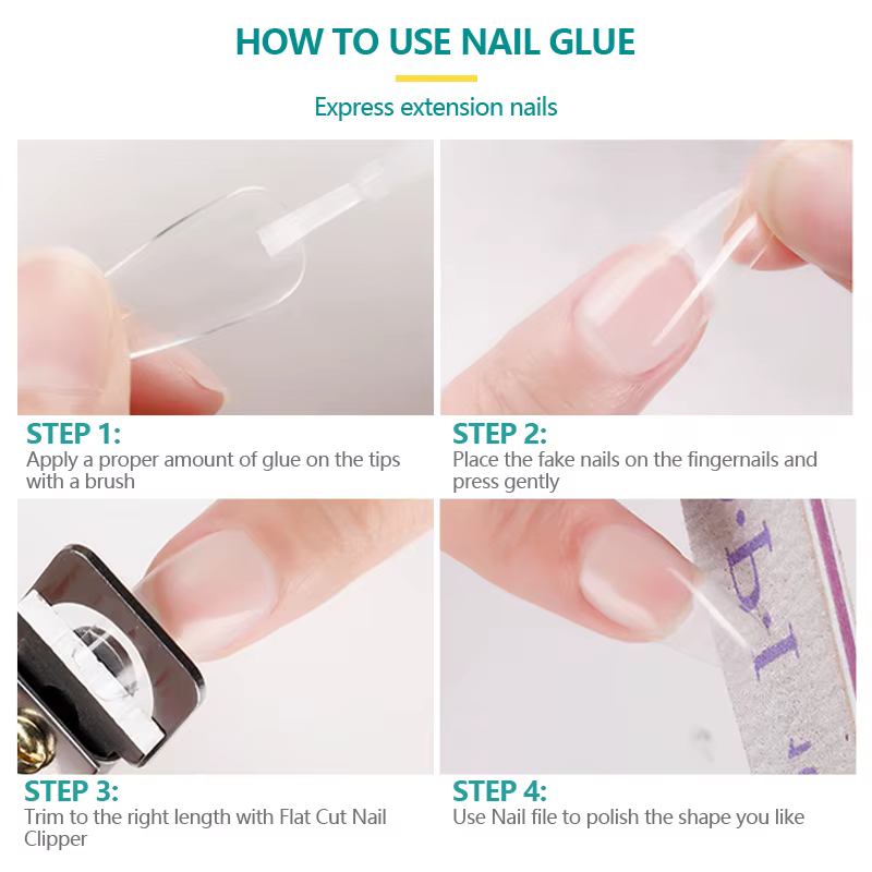 Nailpop colle à ongles pour faux conseils paillettes acrylique Nail Art adhésif outil de manucure strass