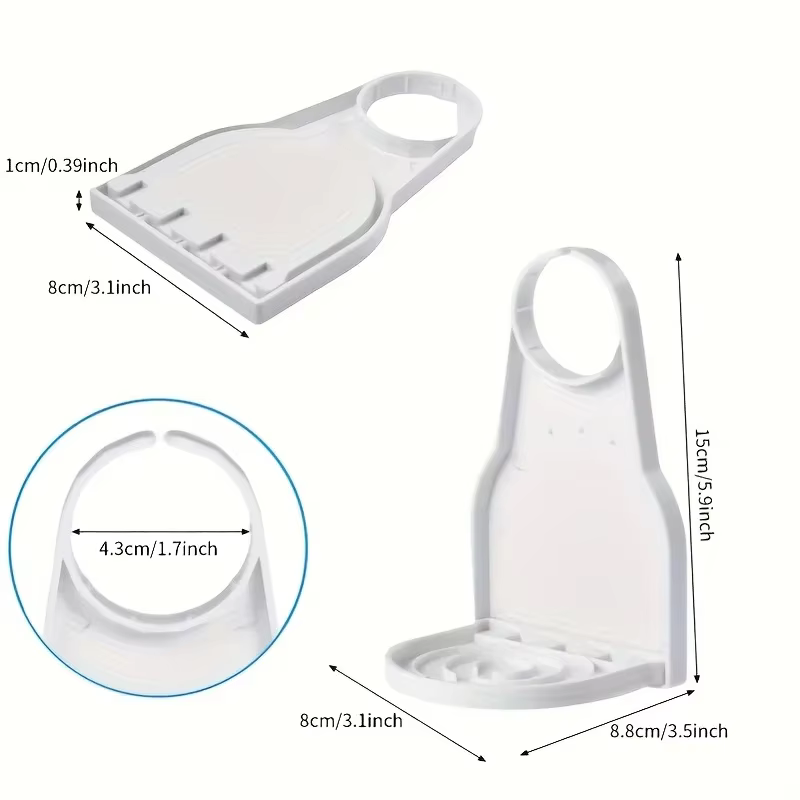 Support pour lessive liquide avec plateau de récupération des gouttes et distributeur de savon, accessoires de salle de bain