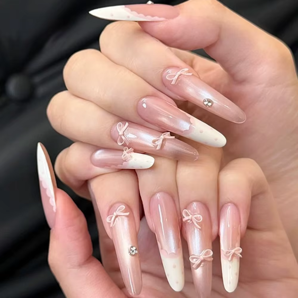 Doux Mini nœud papillon Nail Art accessoires paquet mixte bricolage nœud