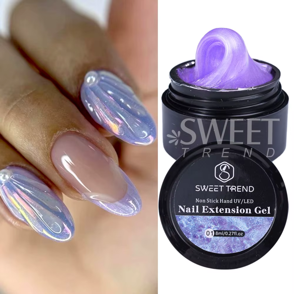 2/4 pièces 8ml Extension ongles Gel antiadhésif sculpté à la main Gel vernis