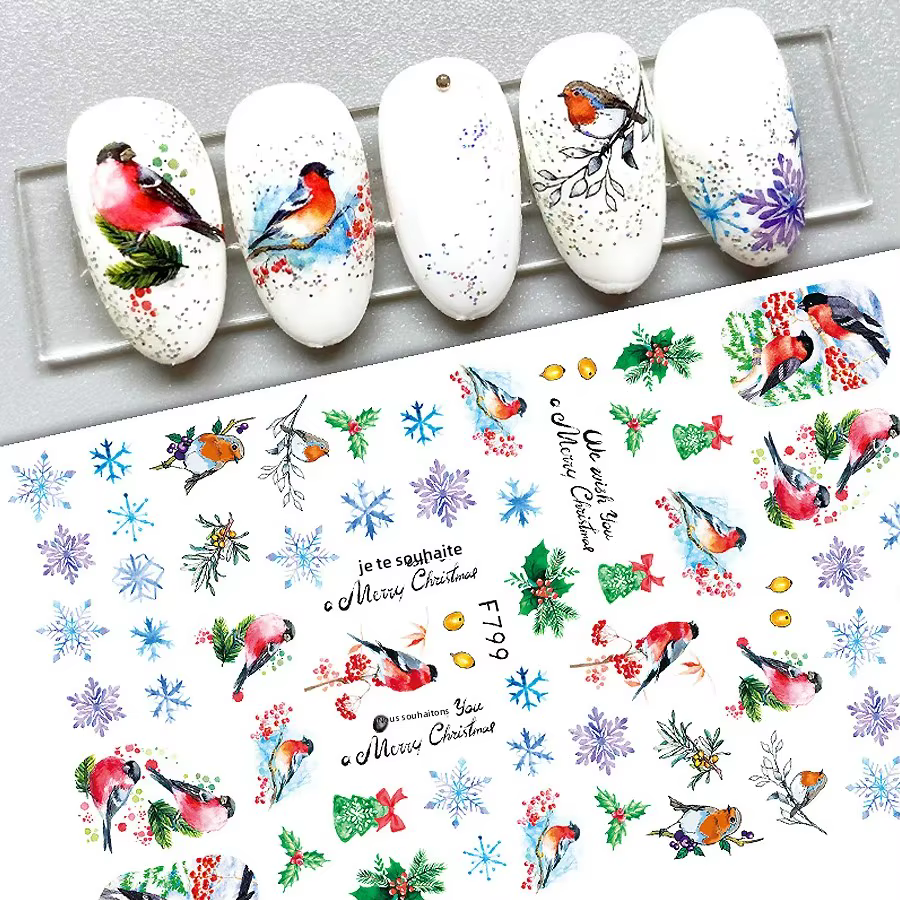 Autocollants pour ongles de Noël