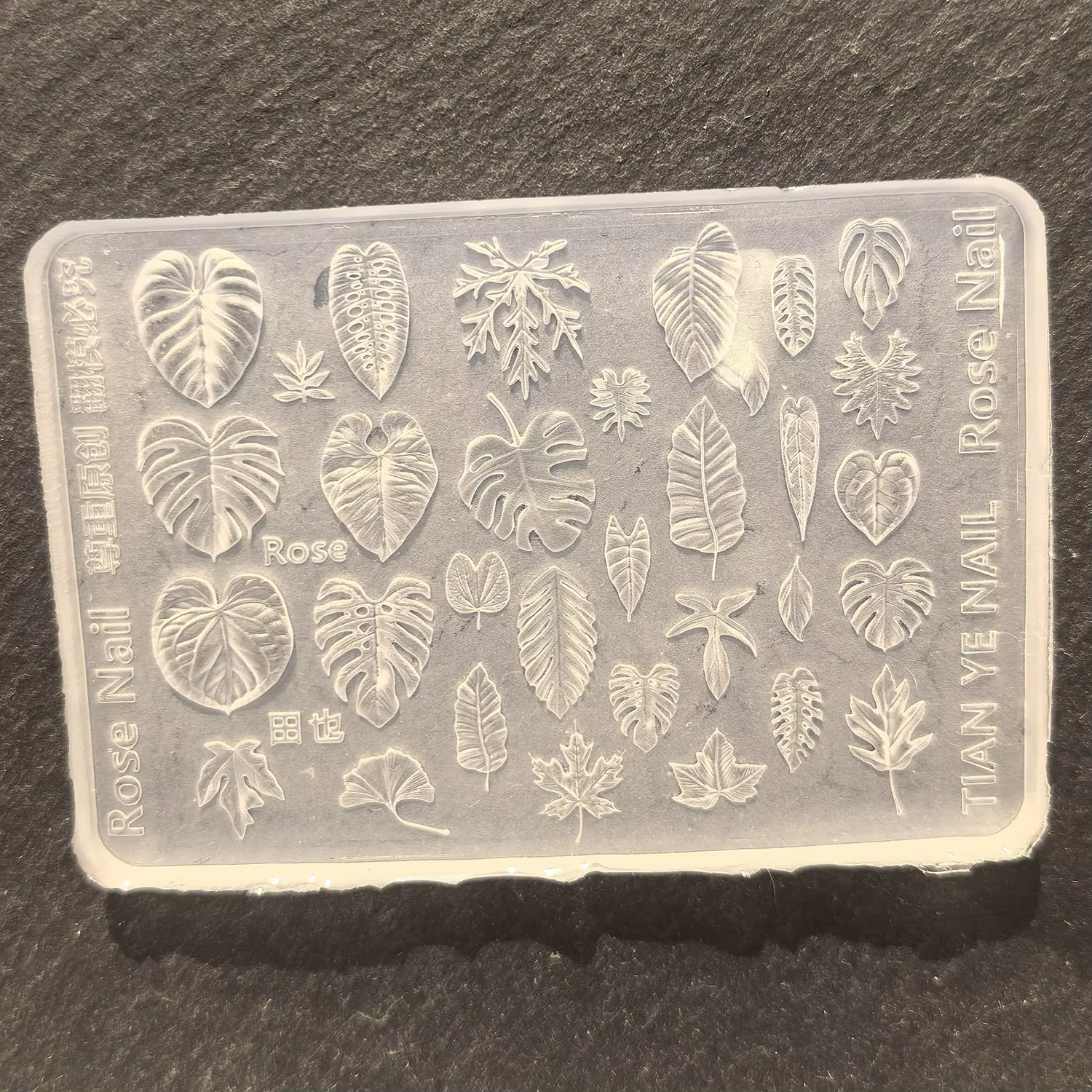 Moule 3D en forme de feuille de Ginkgo et d'érable pour nail art