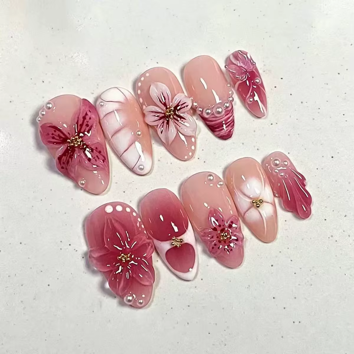 Faux ongles press-on faits main