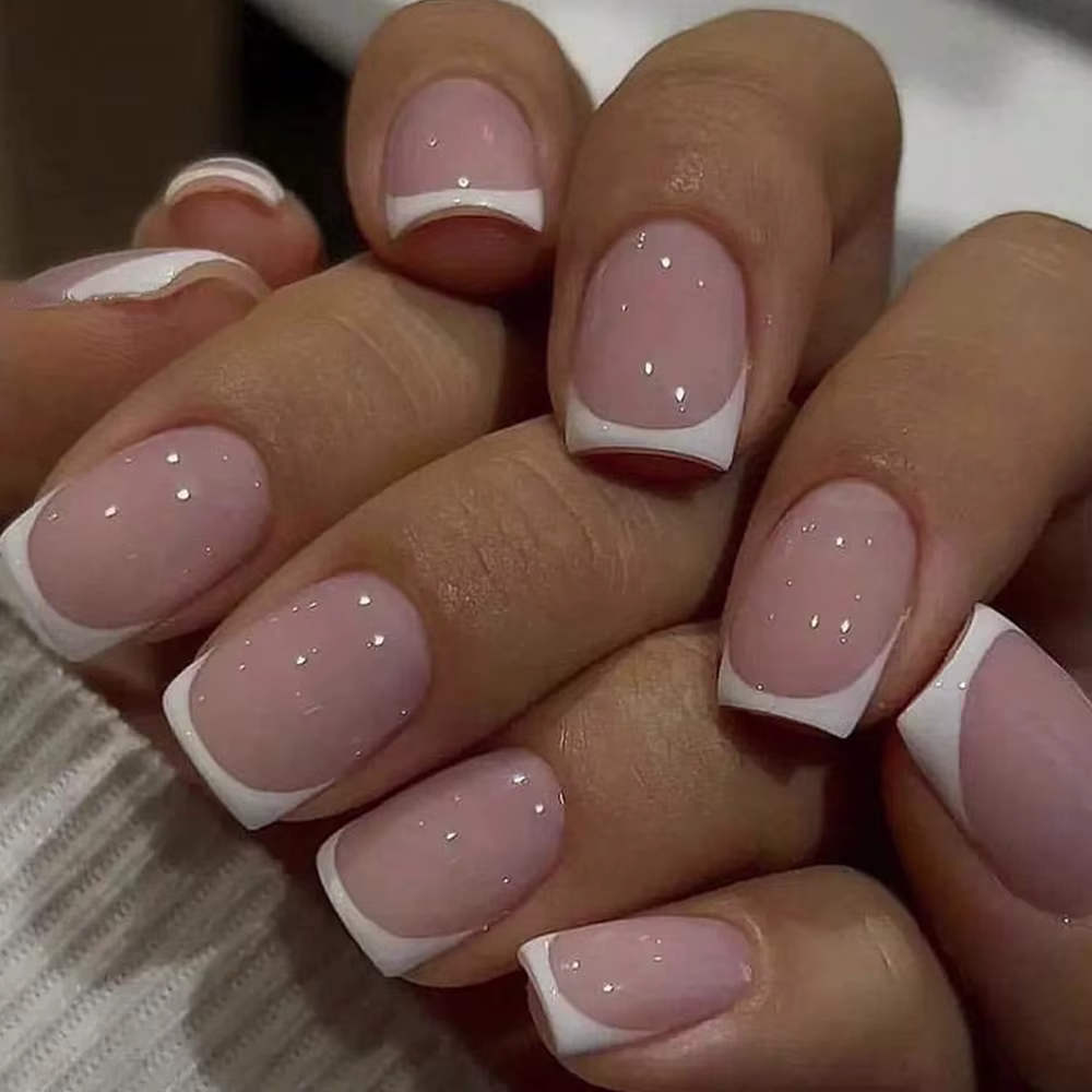 Faux ongles à pression de style français N64.Art