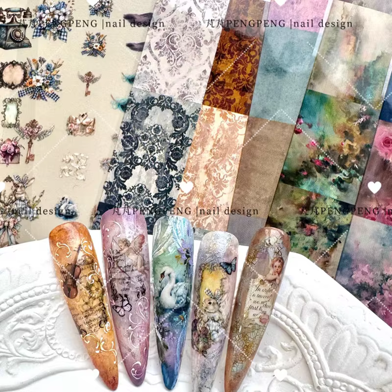 Feuilles d'ongles léopard 100cm