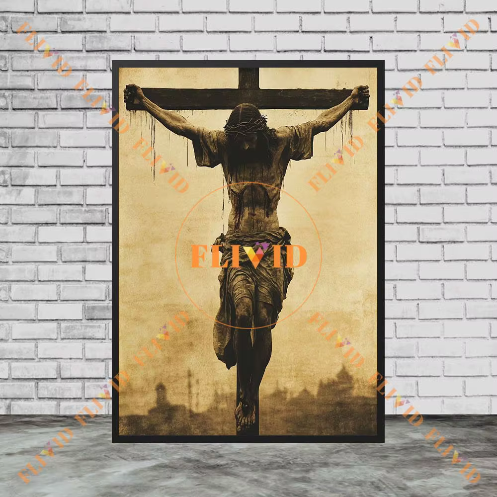 Affiche murale Vintage de rédemption du christianisme de Religion de jésus, images murales pour décor de salon, peinture sur toile d'art mural sans cadre