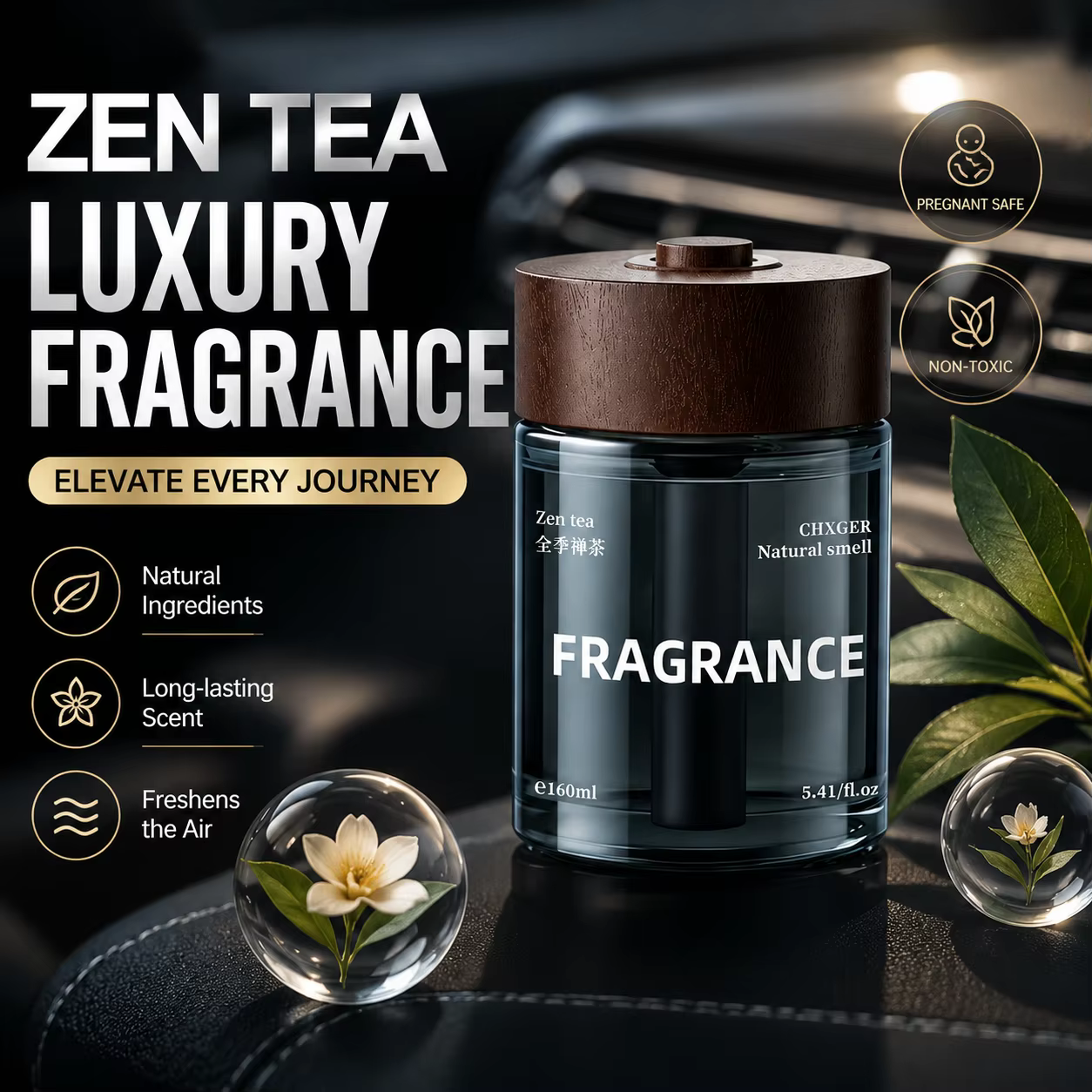 Aromathérapie automobile avec sensation avancée, parfum longue durée, baume solide pour usage domestique, élimination des odeurs et désodorisation
