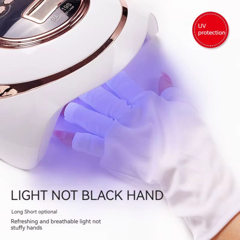 Outils pour ongles gants Uv Anti-ultraviolet soleil noir demi-exposition
