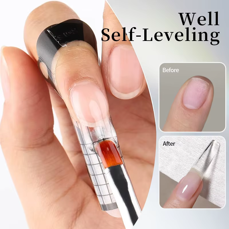 UR SUGAR 6 EN 1 Gel d'Extension pour Ongles 15ML Transparent Gel Constructeur Rapide Semi-Permanent Auto-nivelant Gel UV de Construction Soak Off
