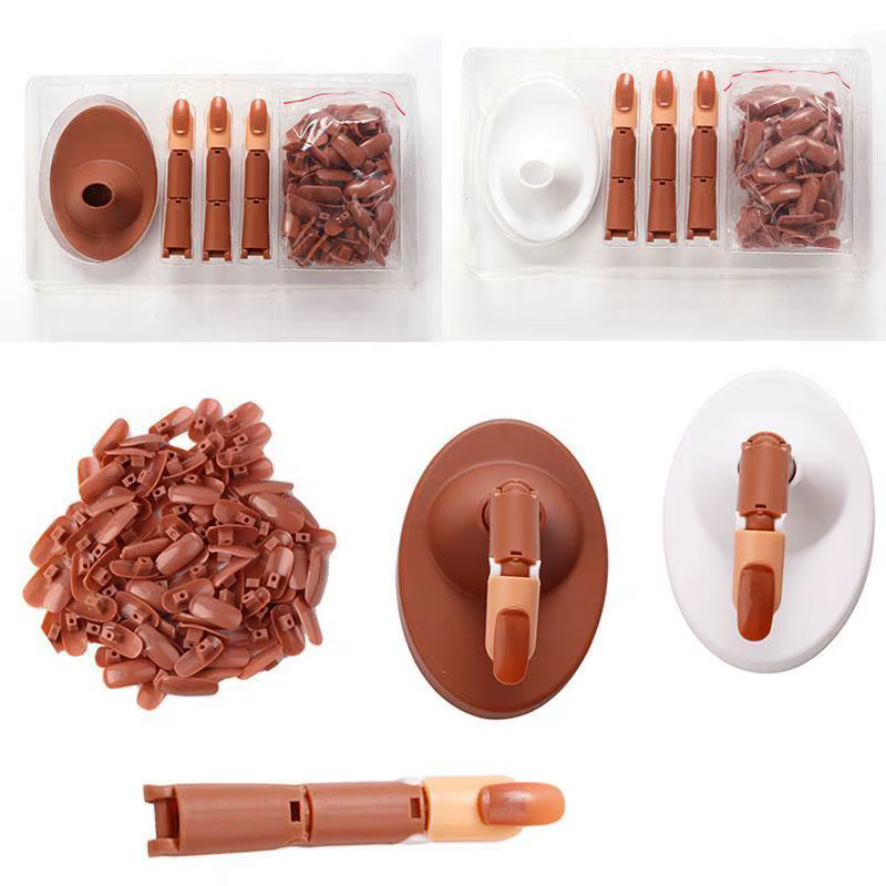 1 Ensemble de Modèles d'Entraînement pour Ongles avec Base et Support de Présentation